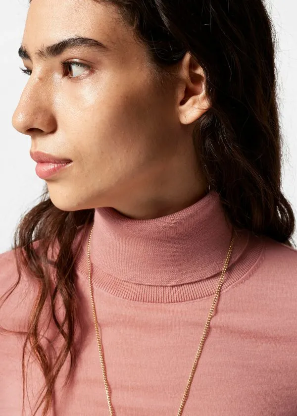 Women Knitwear and Other Stories Merino Turtleneck Jumper Rust