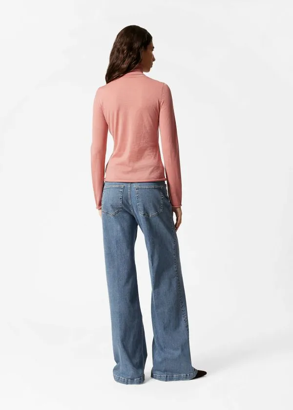 Women Knitwear and Other Stories Merino Turtleneck Jumper Rust