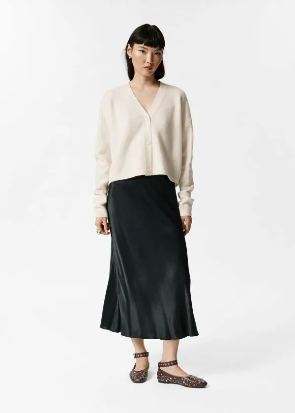 Women Knitwear and Other Stories Relaxed Wool Cardigan Cream