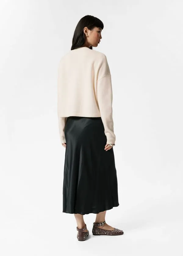 Women Knitwear and Other Stories Relaxed Wool Cardigan Cream