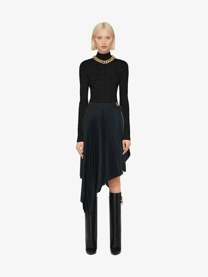 Women Knitwear Givenchy Sweater In 4G Jacquard Black