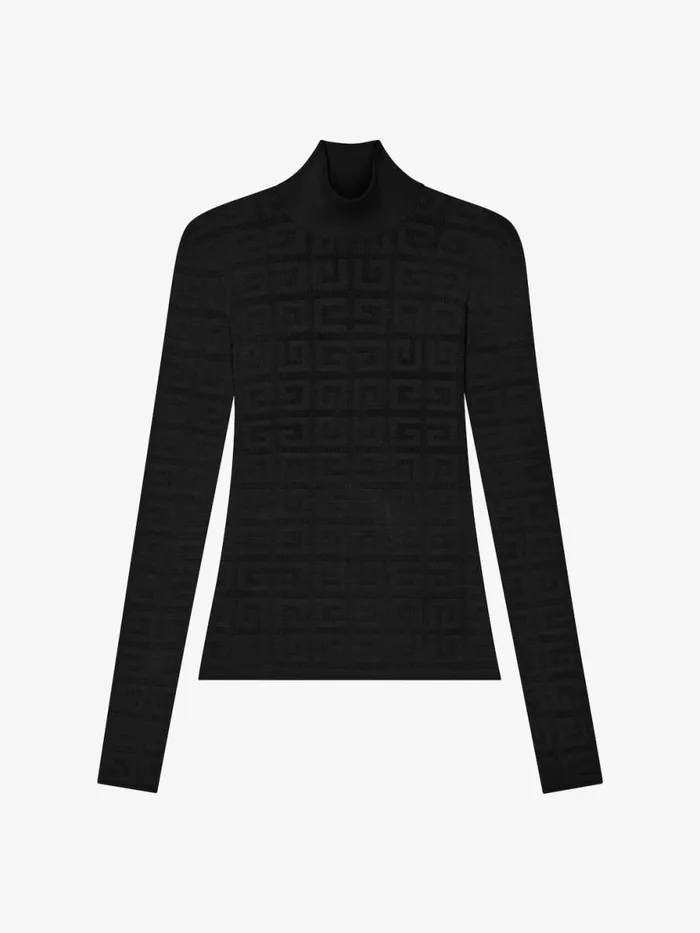 Women Knitwear Givenchy Sweater In 4G Jacquard Black