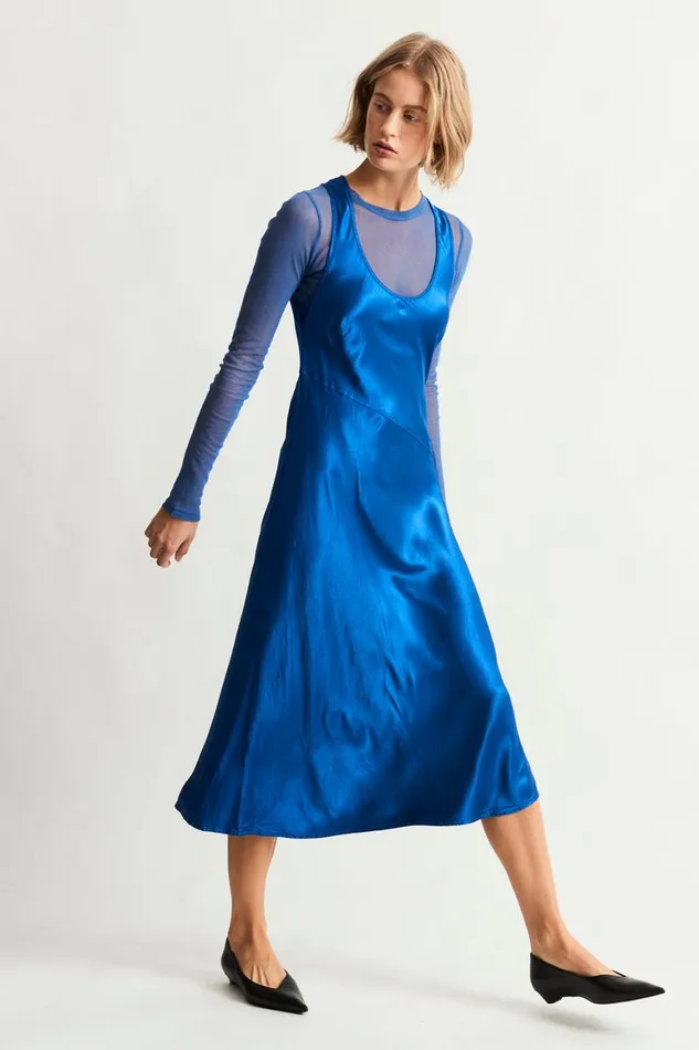 Women Lapis Valentina Midi Dress Raquel Allegra Sweaters and Knits