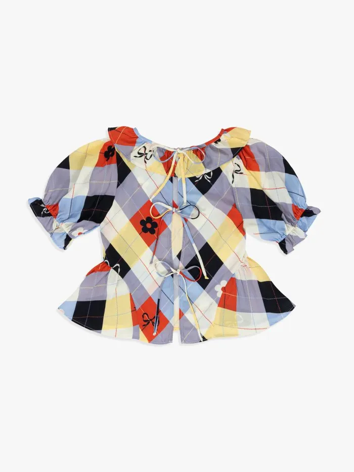 Women Leia Ruffle Blouse Cirque Argyle Lisa Says Gah Blouses