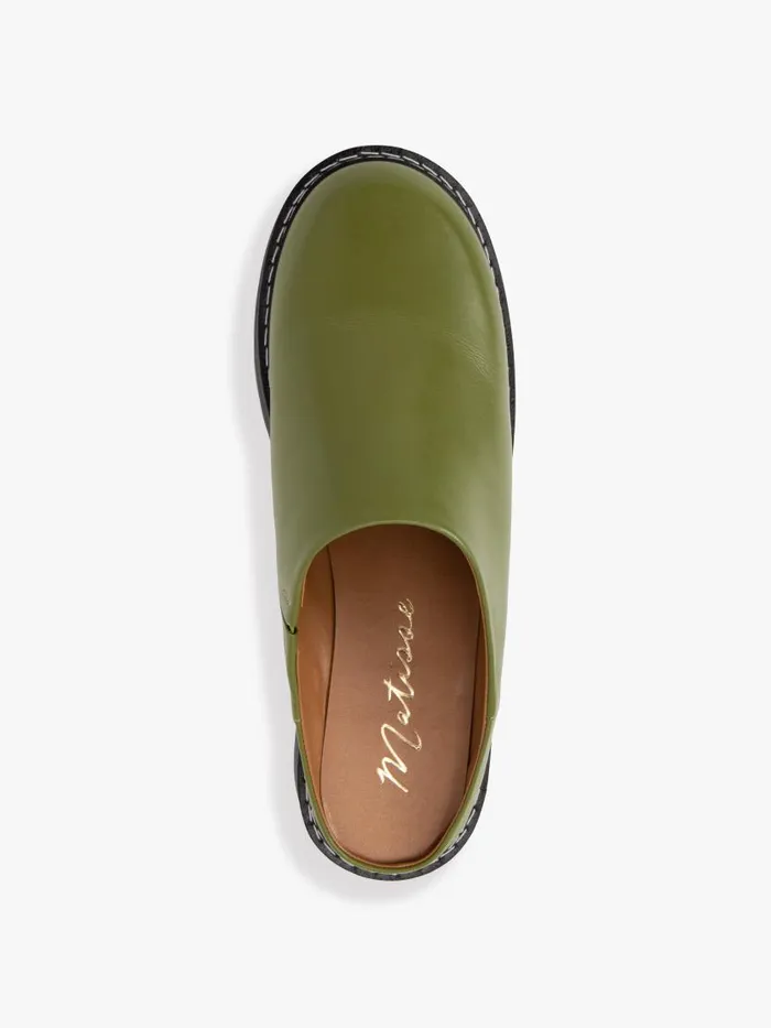 Women Lena Chunky Mule Olive Lisa Says Gah Slides