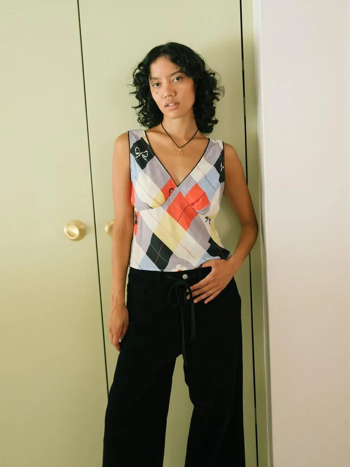Women Lia Top Cirque Argyle Lisa Says Gah Blouses