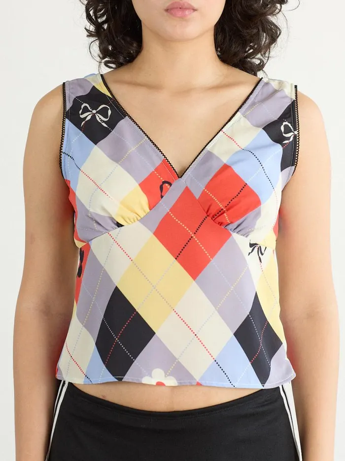 Women Lia Top Cirque Argyle Lisa Says Gah Blouses
