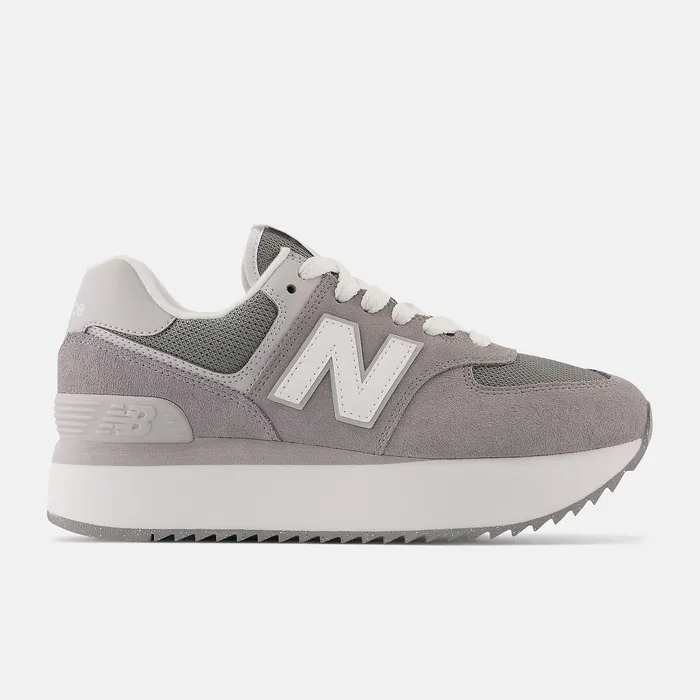 Women Lifestyle New Balance 574 Shadow Grey with Rain Cloud and White