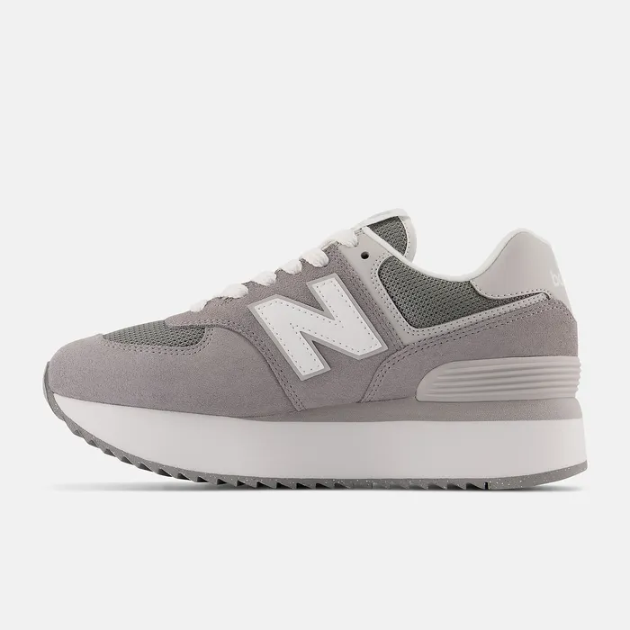 Women Lifestyle New Balance 574 Shadow Grey with Rain Cloud and White