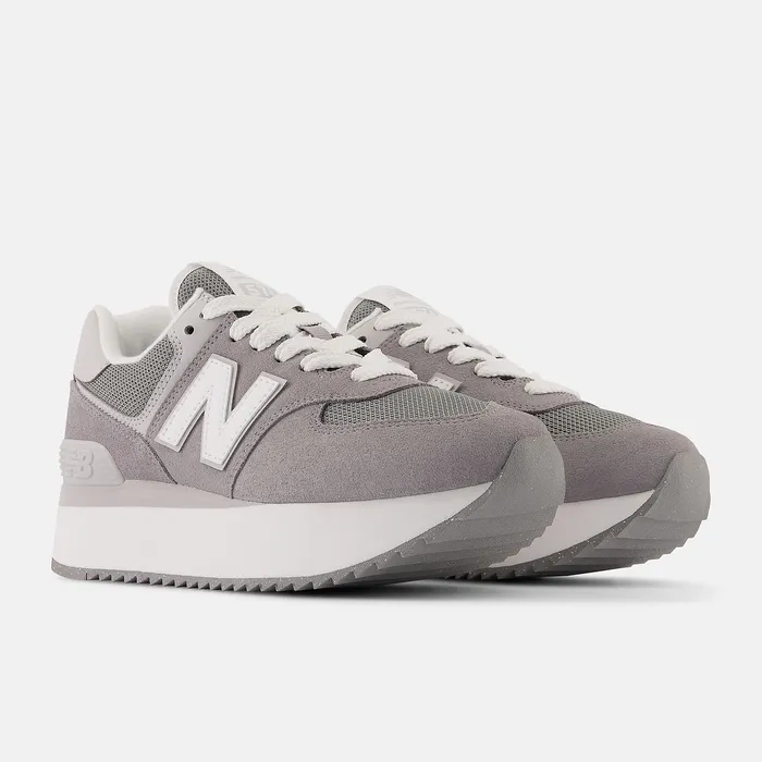 Women Lifestyle New Balance 574 Shadow Grey with Rain Cloud and White