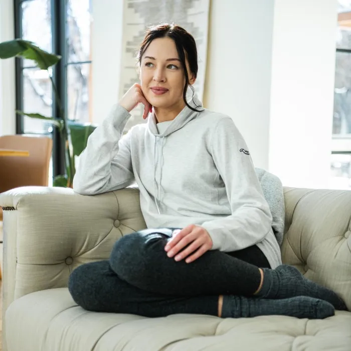 Women Lotta Jogger Silver Fog Melangeatlanta KJUS Bottoms