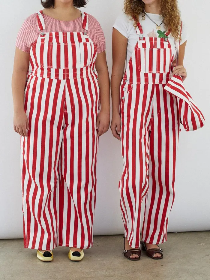 Women Lucy Overall Pomodoro Stripe Lisa Says Gah Denim