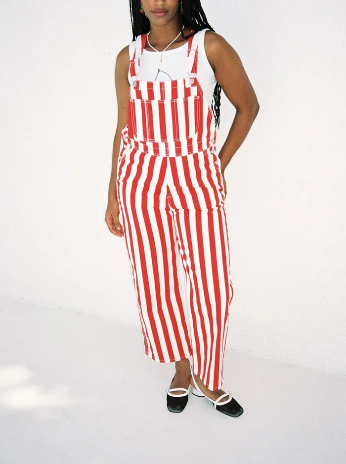 Women Lucy Overall Pomodoro Stripe Lisa Says Gah Denim