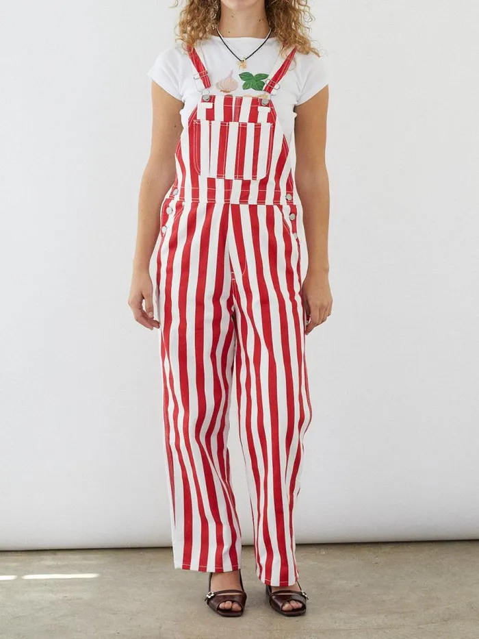 Women Lucy Overall Pomodoro Stripe Lisa Says Gah Denim