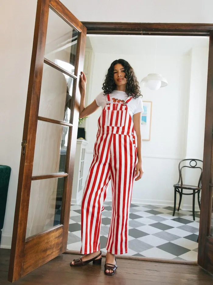 Women Lucy Overall Pomodoro Stripe Lisa Says Gah Denim