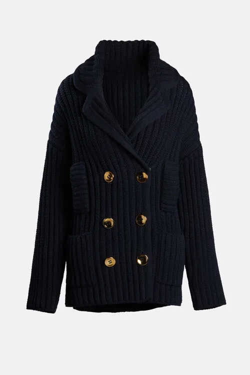Women Luisa Spagnoli Catasto Catasto Night Blue Outerwear Women Luisa Spagnoli Catasto Catasto Night Blue Outerwear