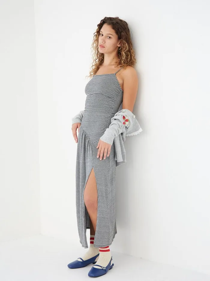 Women Lynn Midi Dress Caviar Gingham Lisa Says Gah Dresses