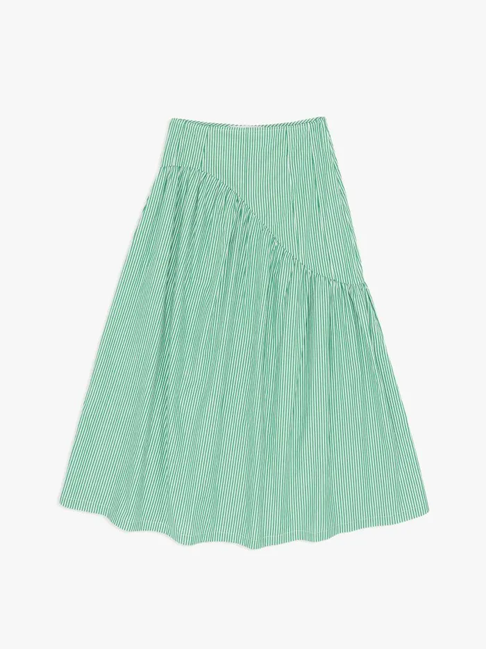 Women Maeve Midi Skirt Green Stripe Lisa Says Gah Skirts