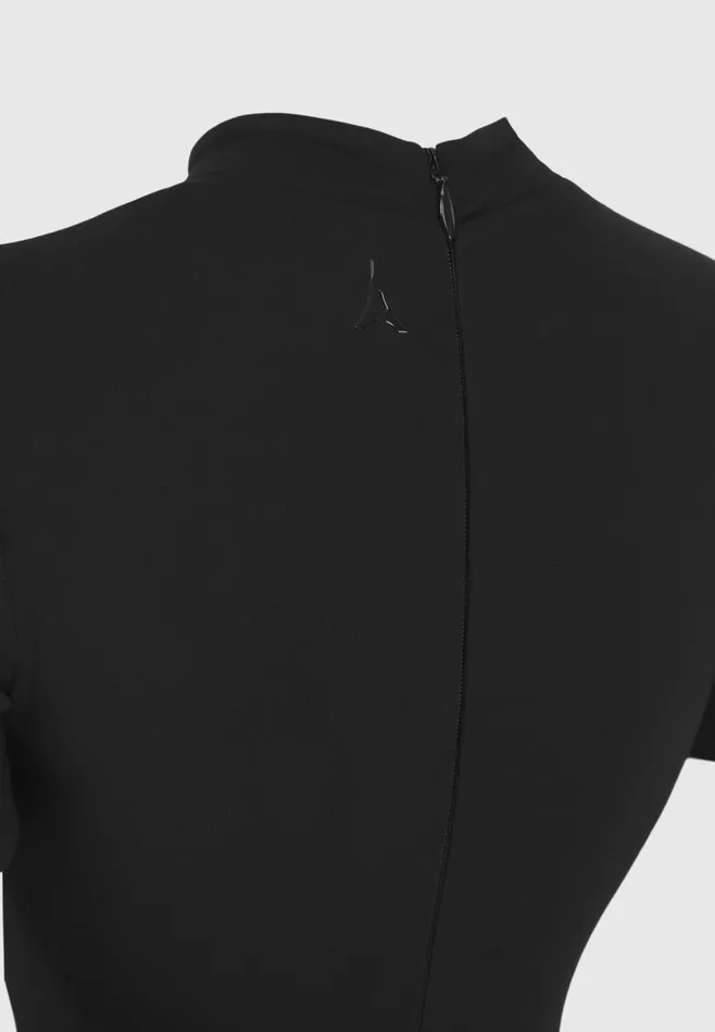 Women Manire De Voir ternelle Mock Neck Playsuit Black