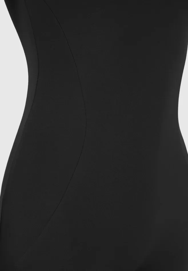 Women Manire De Voir ternelle Mock Neck Playsuit Black