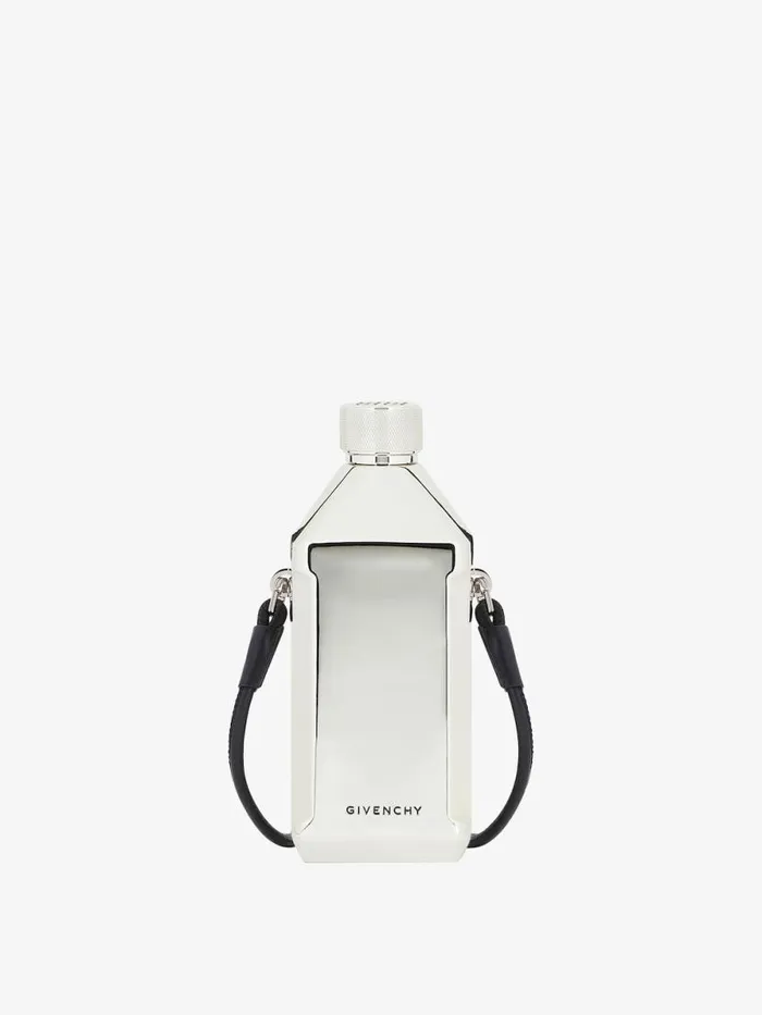 WomenMen Belts Givenchy GIVENCHY 4G Flask In Metal With Strap Silvery