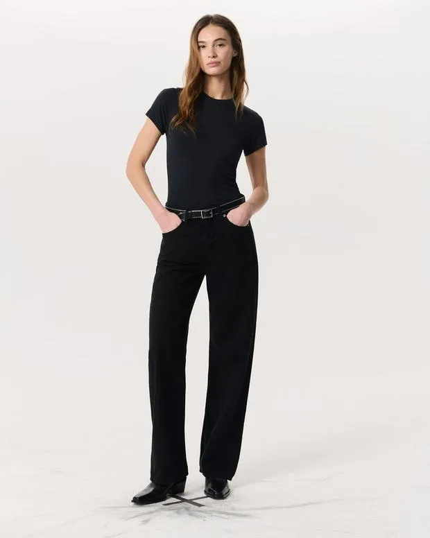 WomenMen Featherweight Logan WideLeg Jean Black FeatherweightWideLeg and BarrelJewelry rag and bone