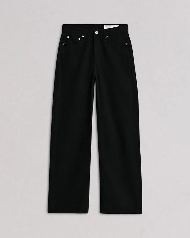 WomenMen Featherweight Logan WideLeg Jean Black FeatherweightWideLeg and BarrelJewelry rag and bone