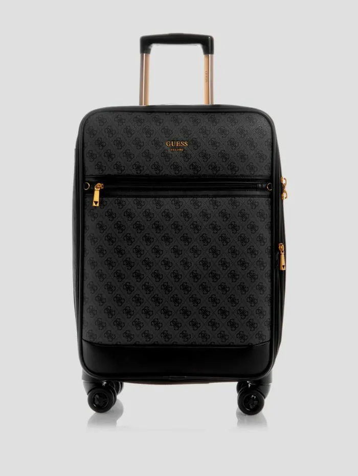 WomenMen Keith 208243 8Wheel Suitcase Coal Multi Luggage and Travel Bags GUESS