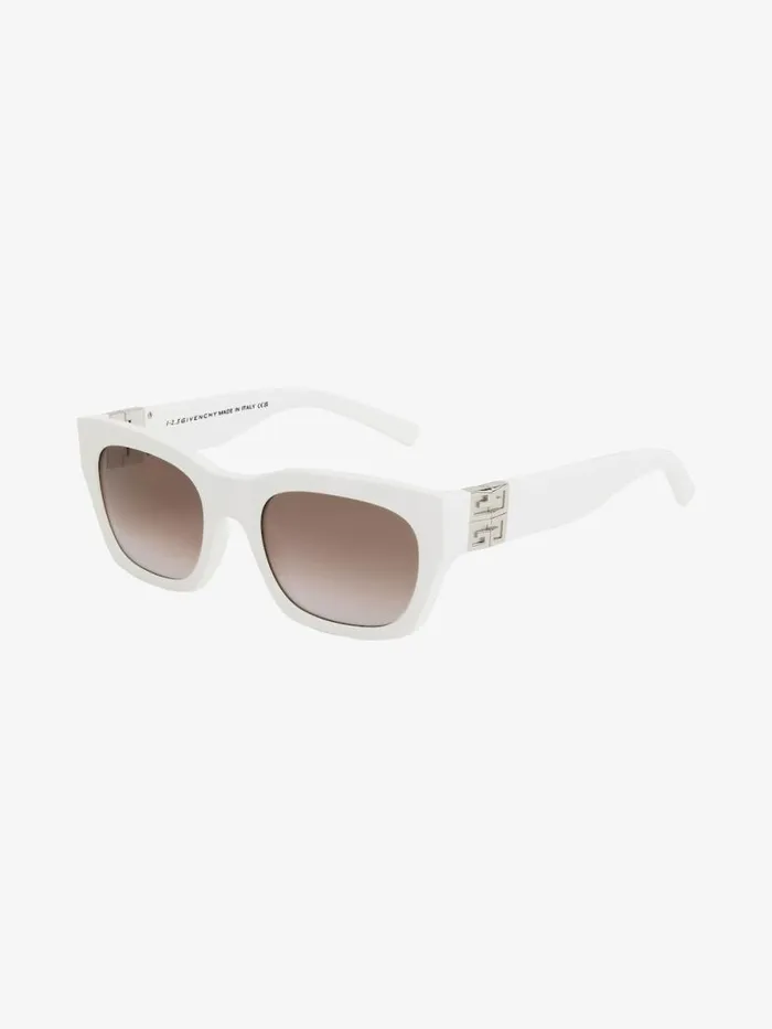 WomenMen Sunglasses Givenchy 4G Unisex Sunglasses In Acetate White