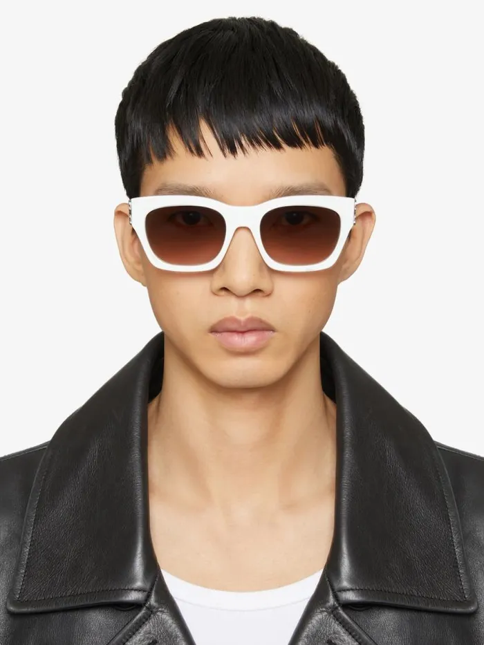 WomenMen Sunglasses Givenchy 4G Unisex Sunglasses In Acetate White WomenMen Sunglasses Givenchy 4G Unisex Sunglasses In Acetate White