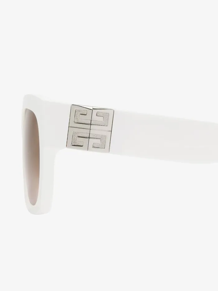 WomenMen Sunglasses Givenchy 4G Unisex Sunglasses In Acetate White WomenMen Sunglasses Givenchy 4G Unisex Sunglasses In Acetate White