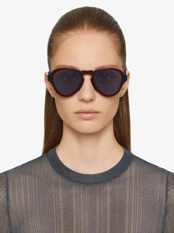 WomenMen Sunglasses Givenchy GV Day Unisex Sunglasses In Acetate Dark Red