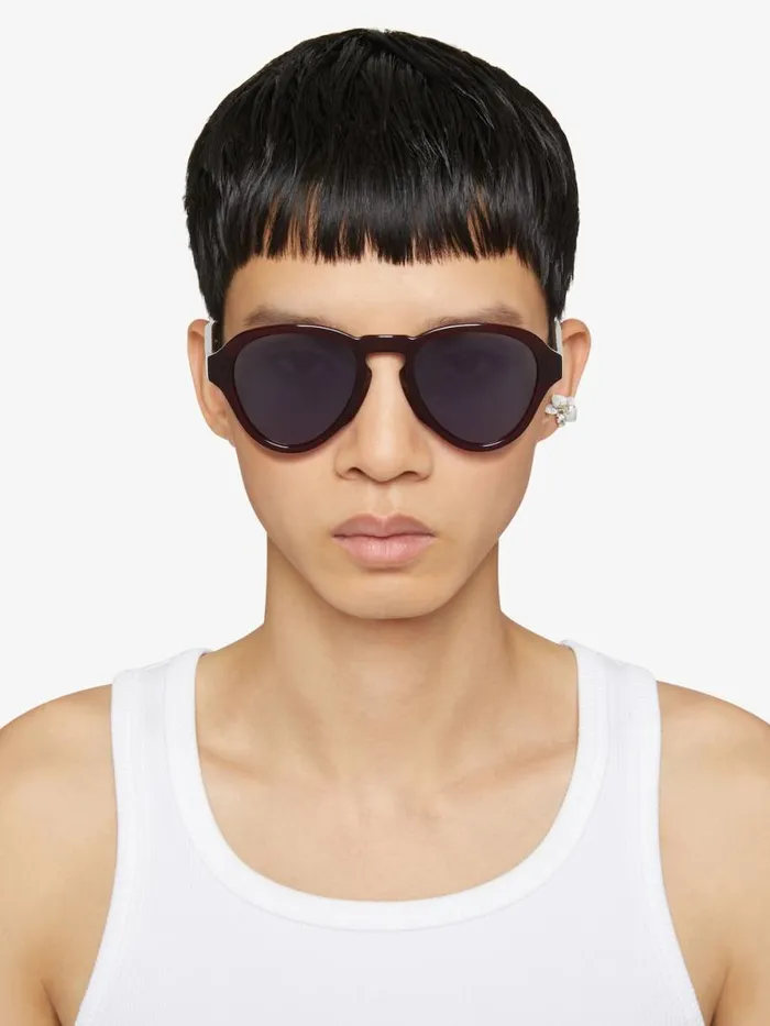 WomenMen Sunglasses Givenchy GV Day Unisex Sunglasses In Acetate Dark Red