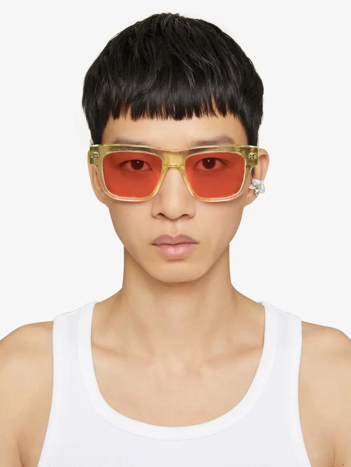 WomenMen Sunglasses Givenchy GV Day Unisex Sunglasses In Acetate Yellow