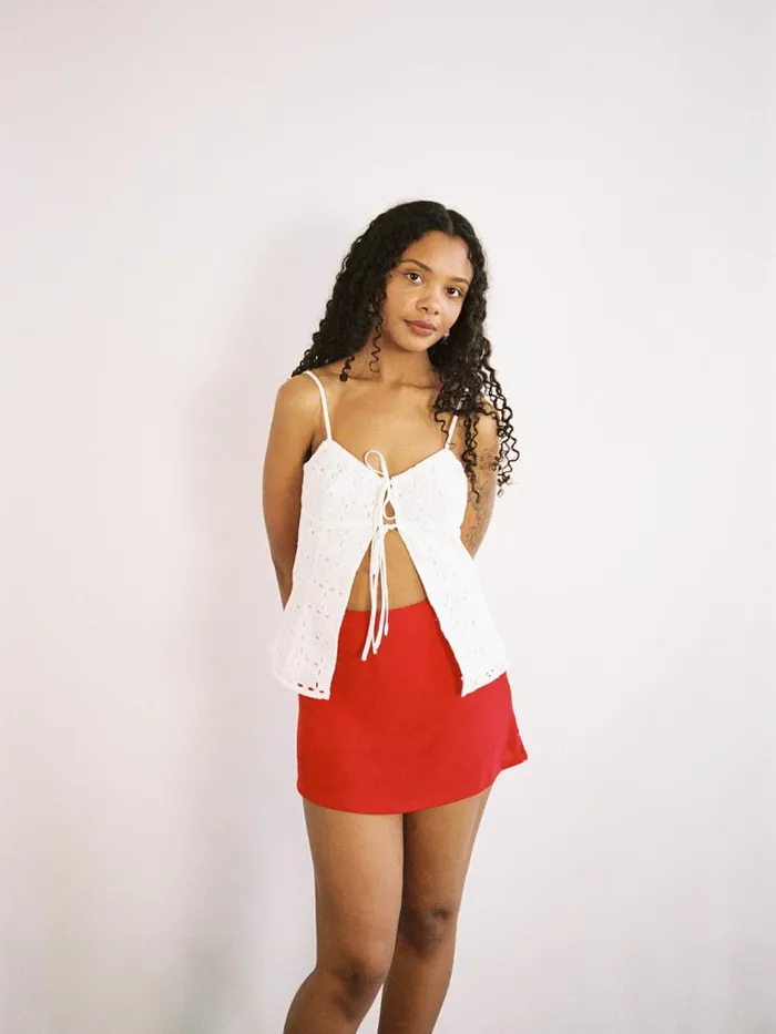 Women Mia Eyelet Top White Lisa Says Gah Tops