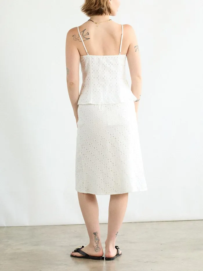 Women Mia Eyelet Top White Lisa Says Gah Tops