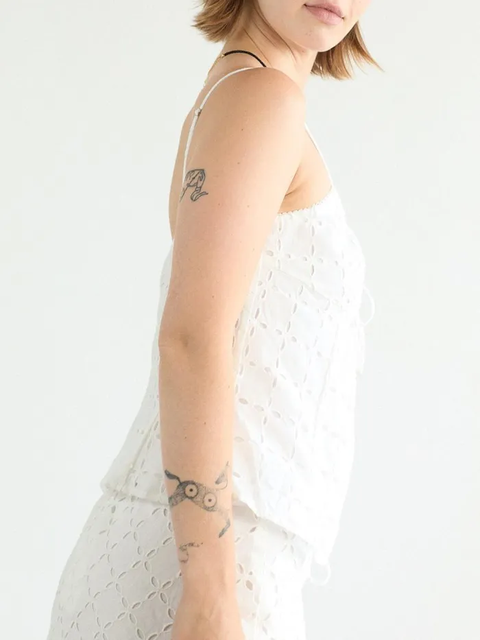Women Mia Eyelet Top White Lisa Says Gah Tops