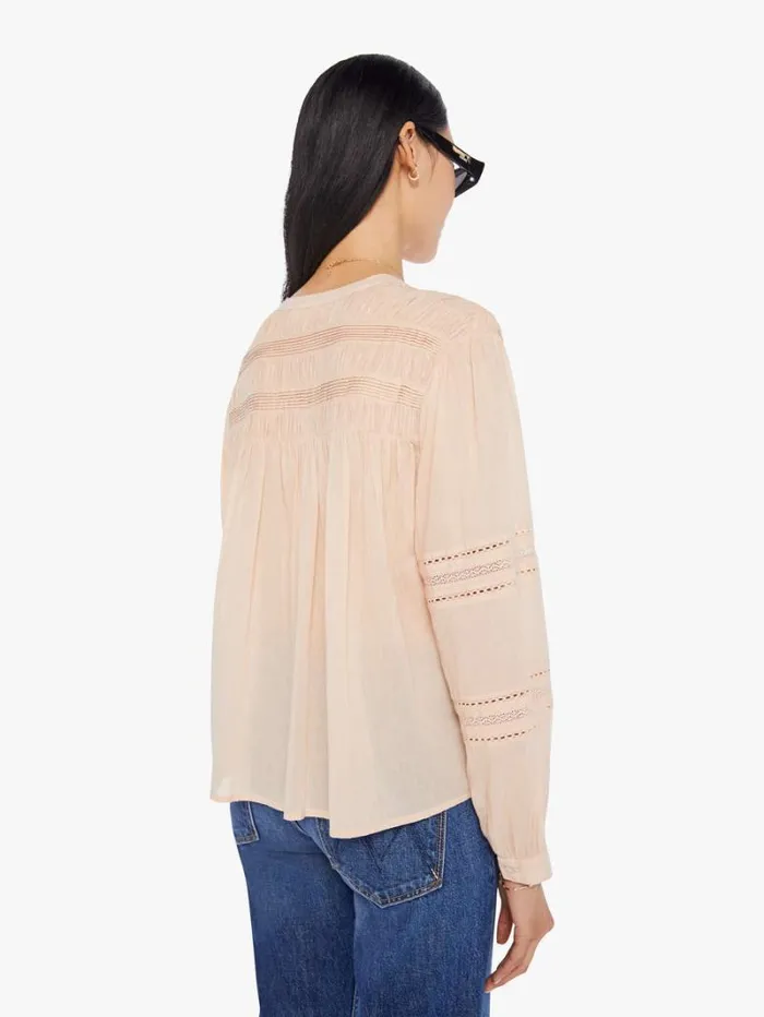 Women Mother Denim Allie Shirt Sepia