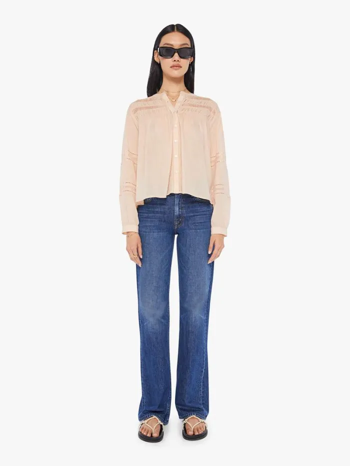 Women Mother Denim Allie Shirt Sepia