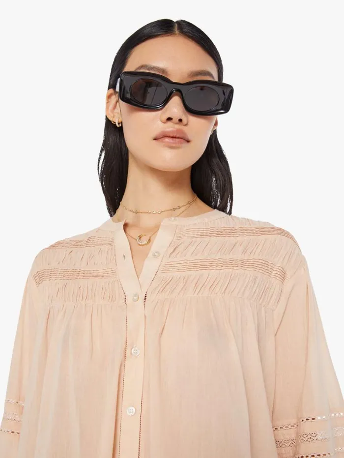 Women Mother Denim Allie Shirt Sepia