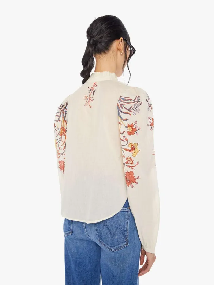 Women Mother Denim Annabel Shirt Ivory Sun