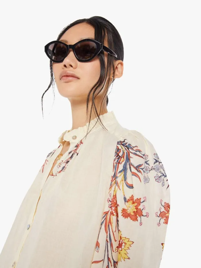 Women Mother Denim Annabel Shirt Ivory Sun