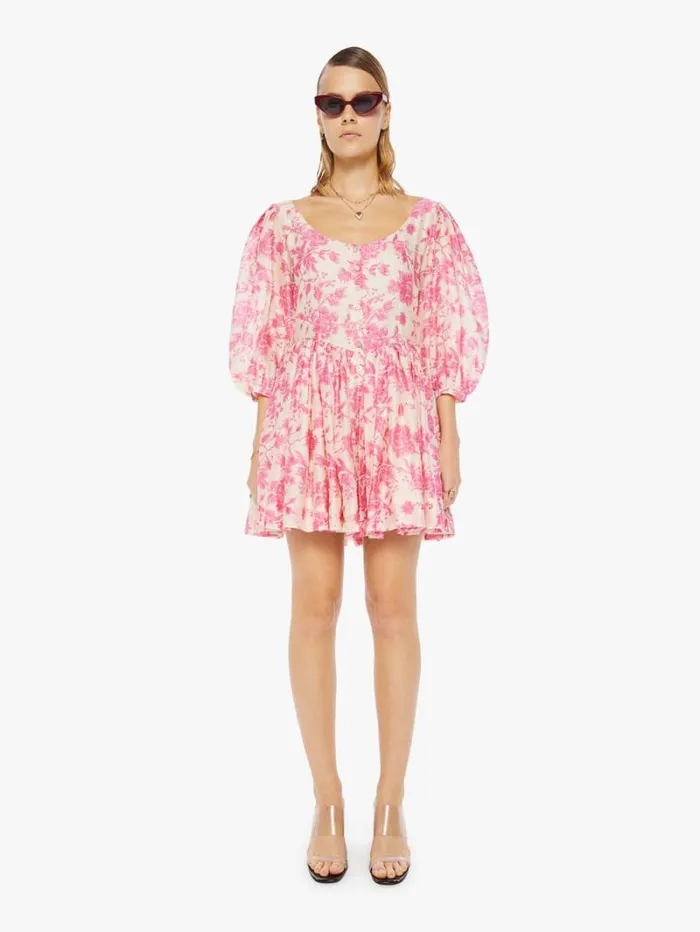 Women Mother Denim Ellah Dress Pink Baroque