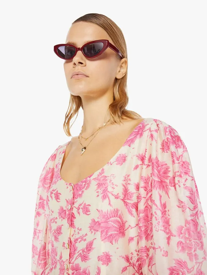 Women Mother Denim Ellah Dress Pink Baroque