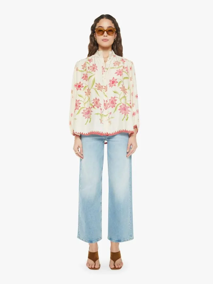 Women Mother Denim Iris Top Starflower Women Mother Denim Iris Top Starflower