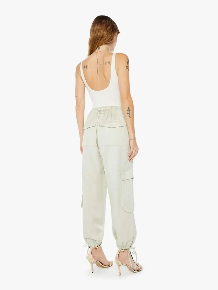 Women Mother Denim Joline Cargo Pants Pistachio