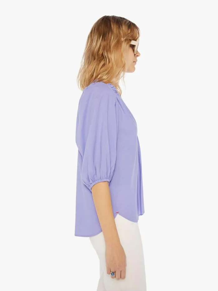 Women Mother Denim Jules Top Dark Peri