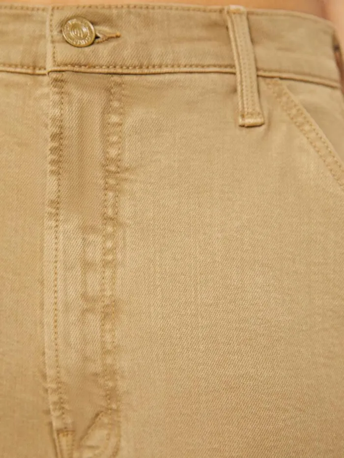 Women Mother Denim Petites The Lil039 Stud Finder Sneak Prairie Sand