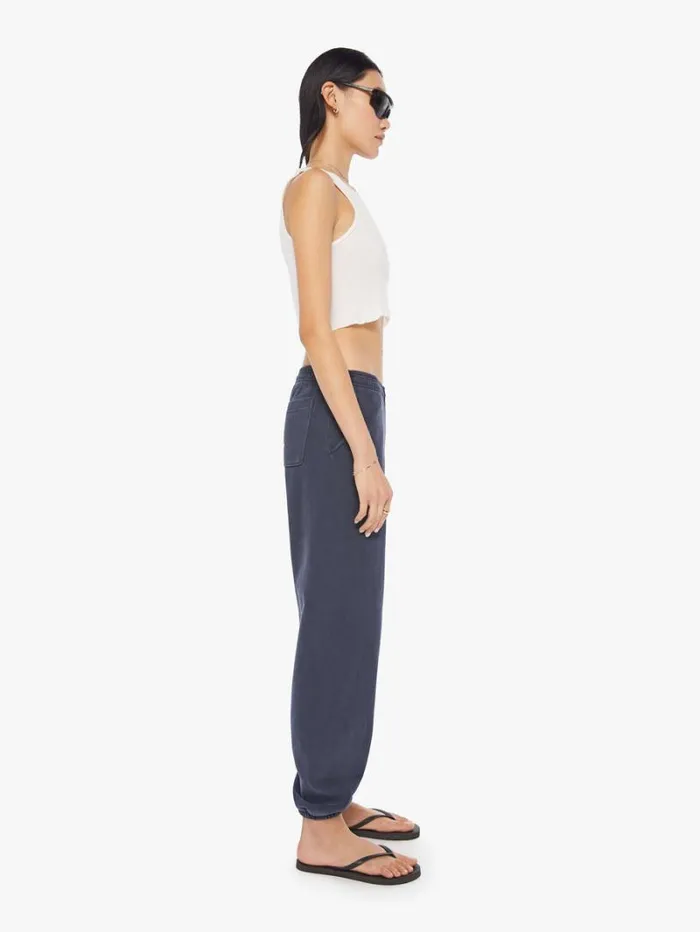 Women Mother Denim Rainbow Management Sweatpants Navy