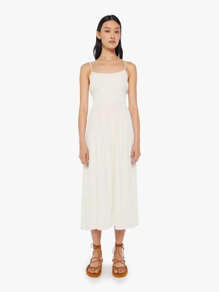 Women Mother Denim Stylla Dress White Agate